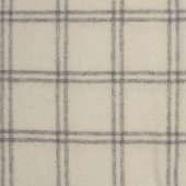 British Native Breed 100% Wool Throw Cream Overcheck